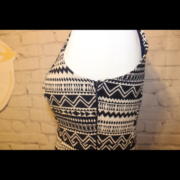 Blue Aztec A-line Sleeveless Dress size S NWT - Picture 2 of 6